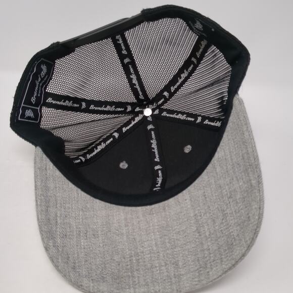 Meridian ID Scheels Snapback Trucker Hat Gray One Size Adjustable Mesh Back - Picture 7 of 11